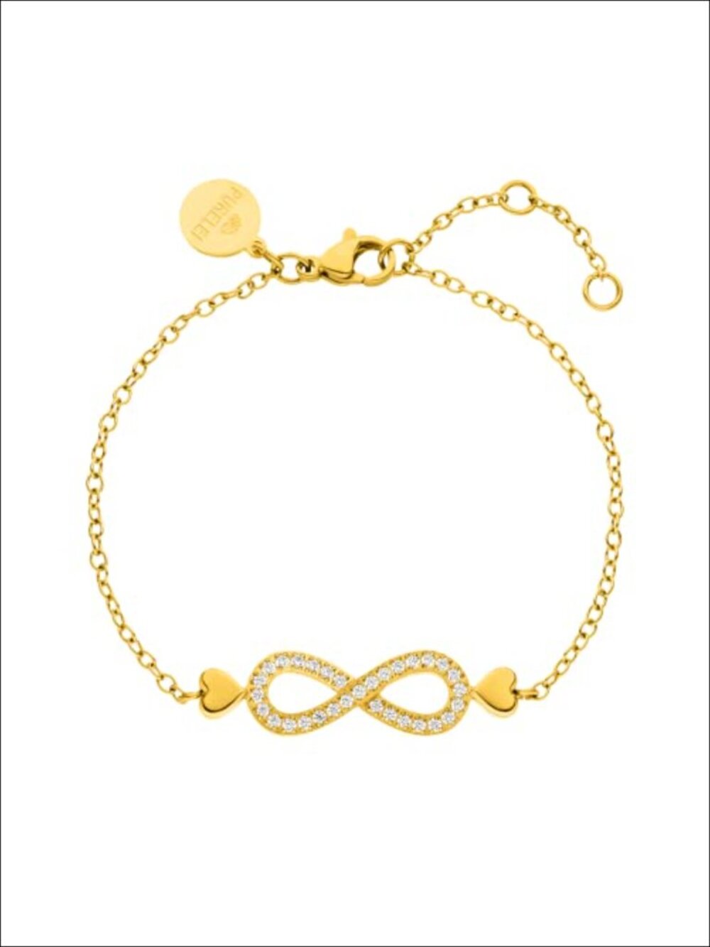 14K Gold Plated Stainless Steel Charm Bracelet Waterproof Women
